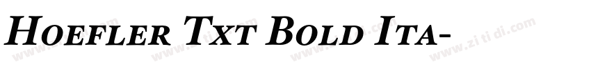Hoefler Txt Bold Ita字体转换